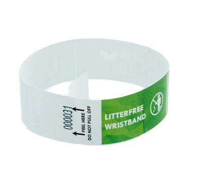 Litter-free Tyvek wristbands