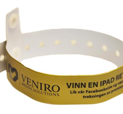 Vinyl wristbands 1 colour imprint
