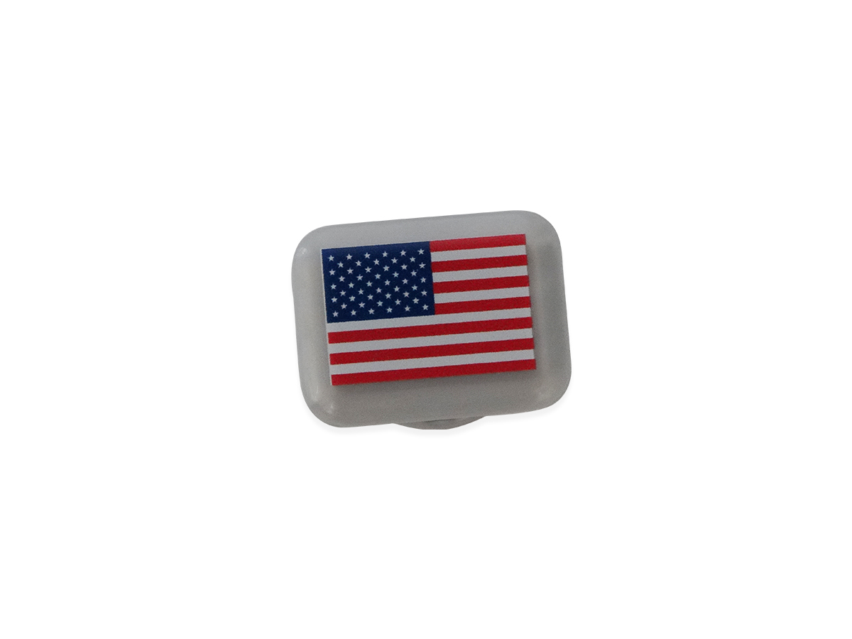 datum vriendelijke groet uitlaat BibBits: opdruk 'vlag USA' | Eventsupplies
