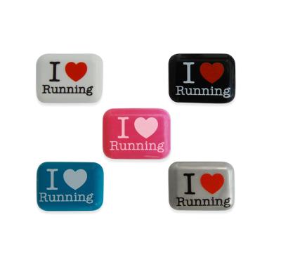 BibBits: Aufdruck 'I love running'