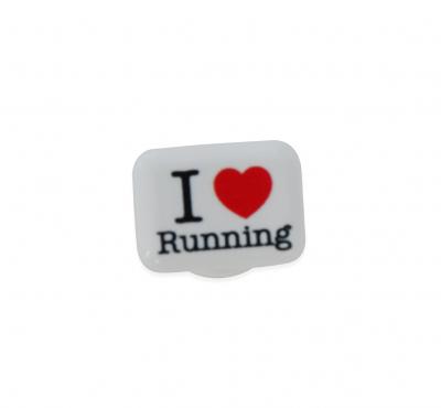 BibBits: opdruk 'I love running'