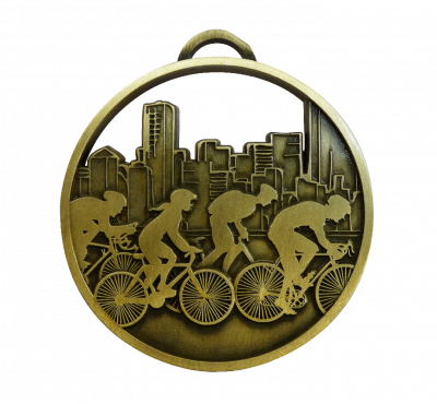 Voorraad fiets medaille W201