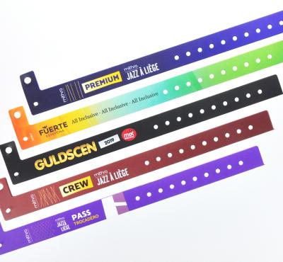Vinyl wristbands with full colour imprint
