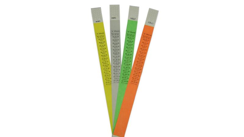 Tyvek wristbands with imprint