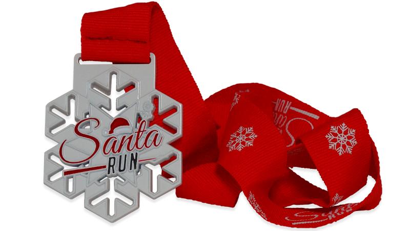 Santa Run medals