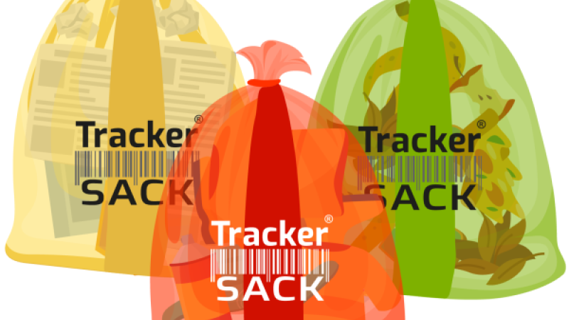 TrackerSack-afvalzakken voor wegwerpbekers