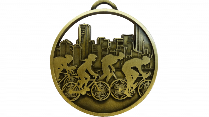 Voorraad fiets medaille W201